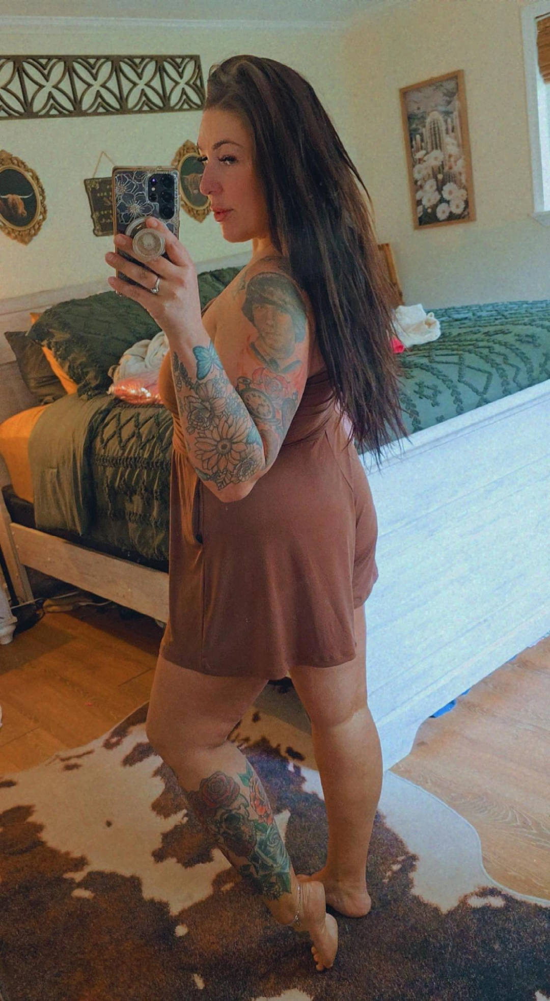 Strapless Shirred Waist Romper
