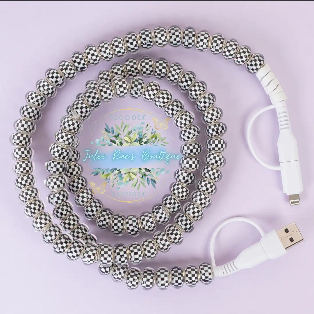 Checkered 4 in 1 Phone Charger
