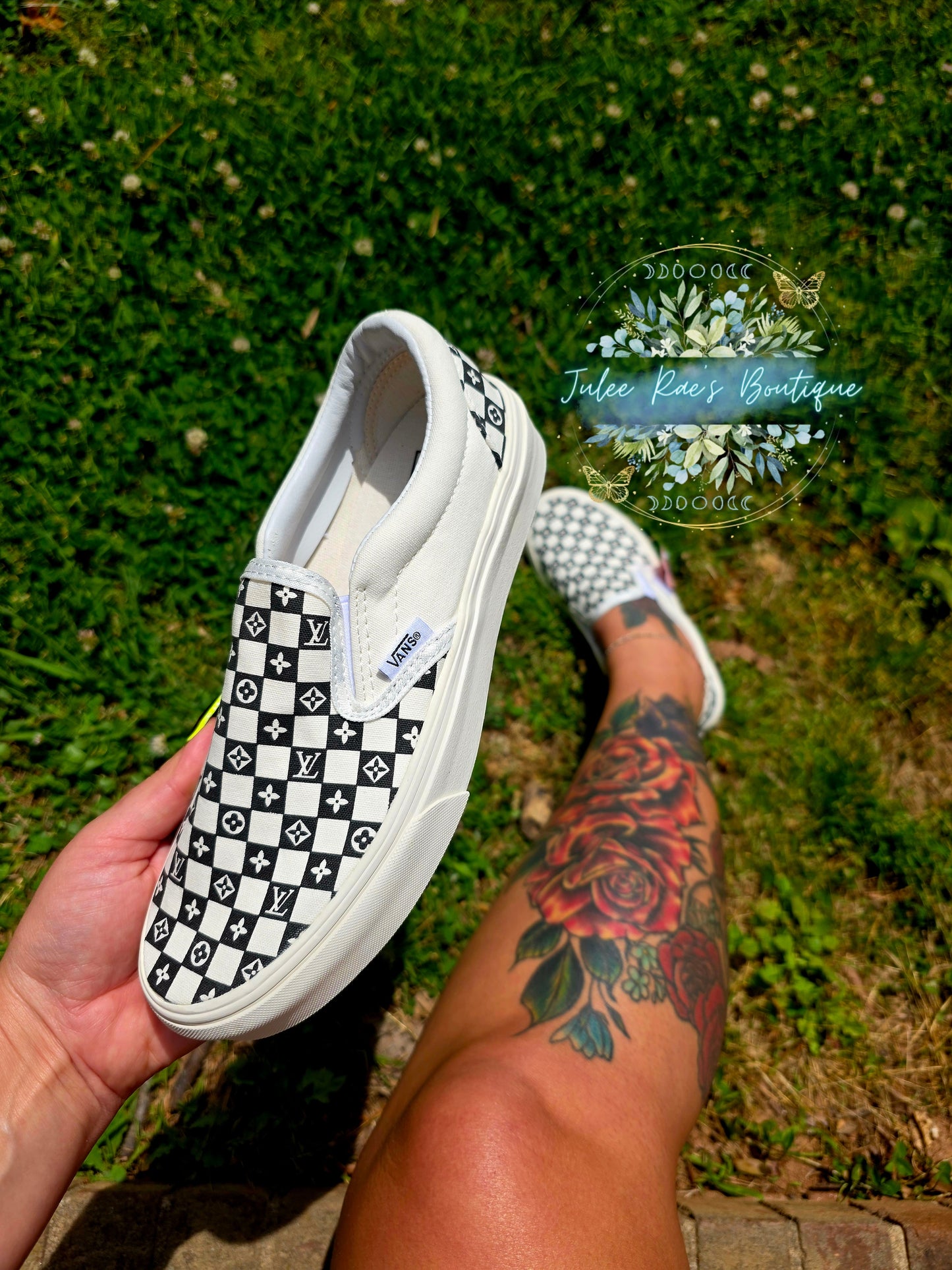 Checkered girl shoes PREORDER PLEASE READ DESCRIPTION CAREFULLY
