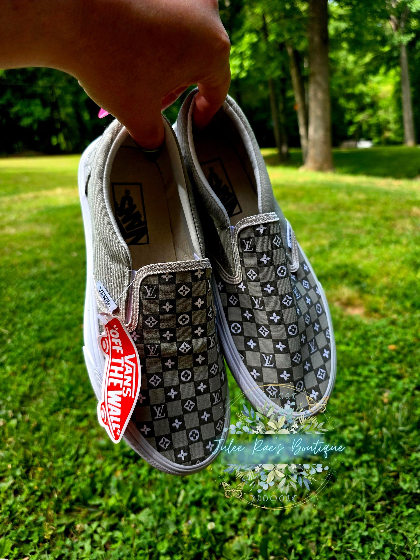 Checkered Grey girl shoes PREORDER PLEASE READ DESCRIPTION CAREFULLY