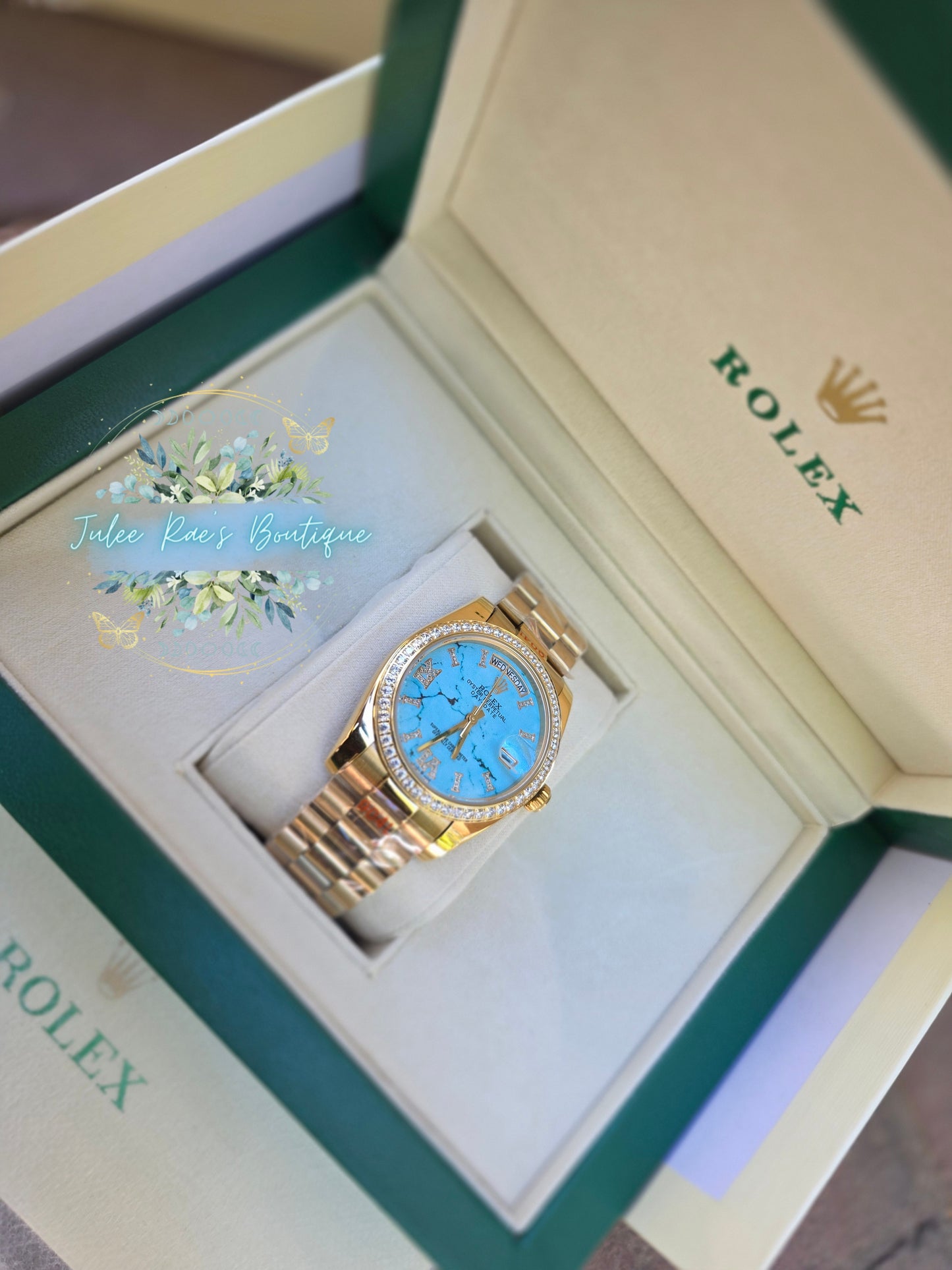 Turquoise Gold Watch PREORDER ITEMS PLEASE READ DESCRIPTION CAREFULLY
