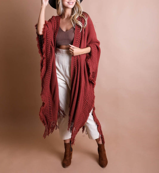 Midnight Bohemian Ruana