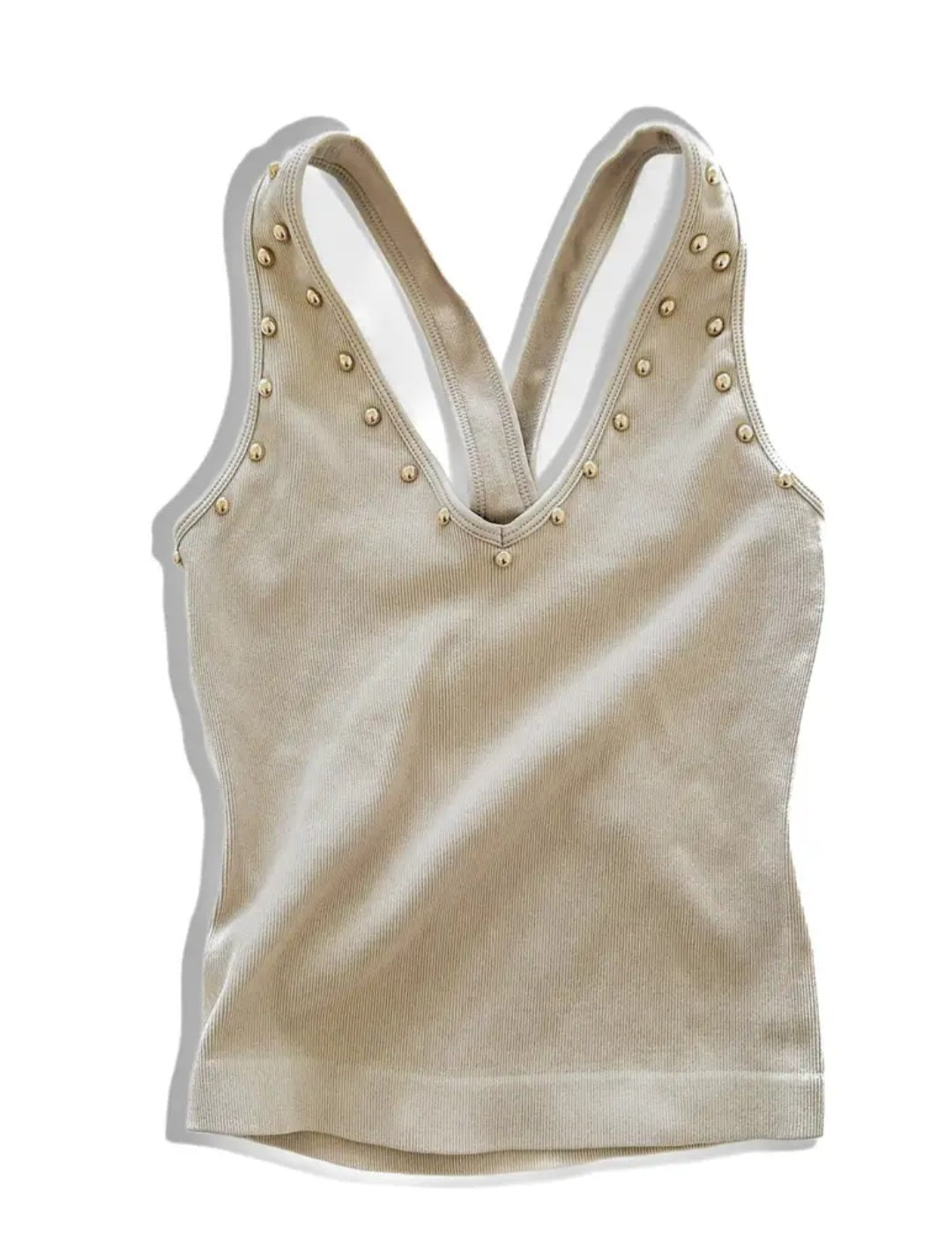 Studded Back Smoothing V-Neck Brami