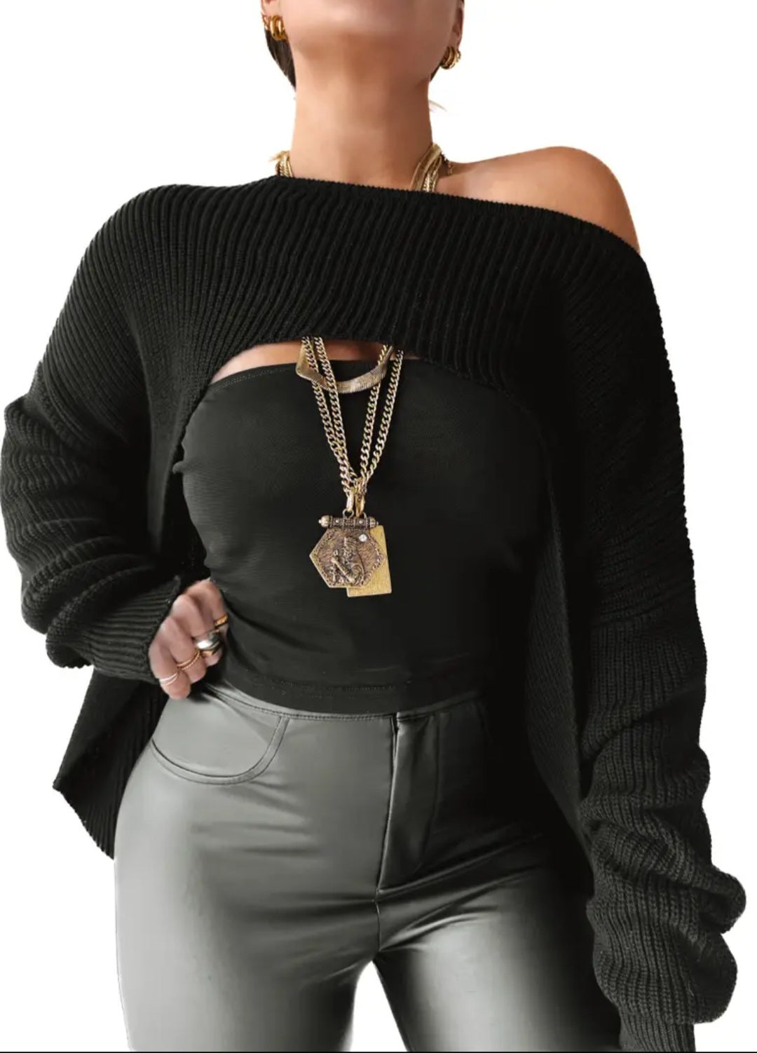 Reversible Roles Cutout Pullover