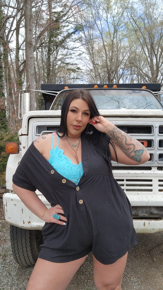 Sage and Wildflowers Romper