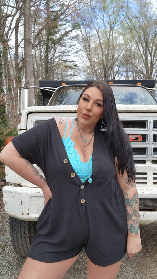 Sage and Wildflowers Romper