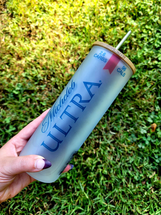 Beer Frosted Glass Tumbler