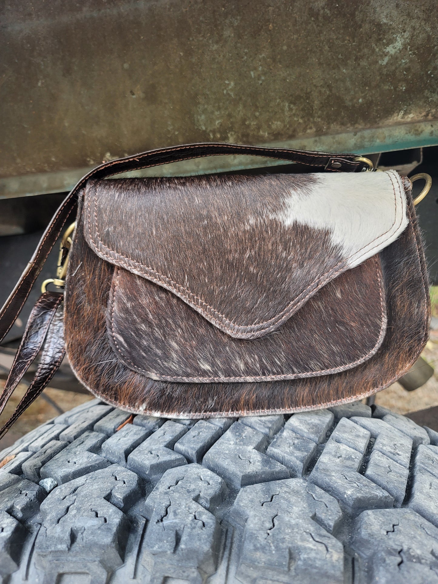 Cowhide Crossbody Bag