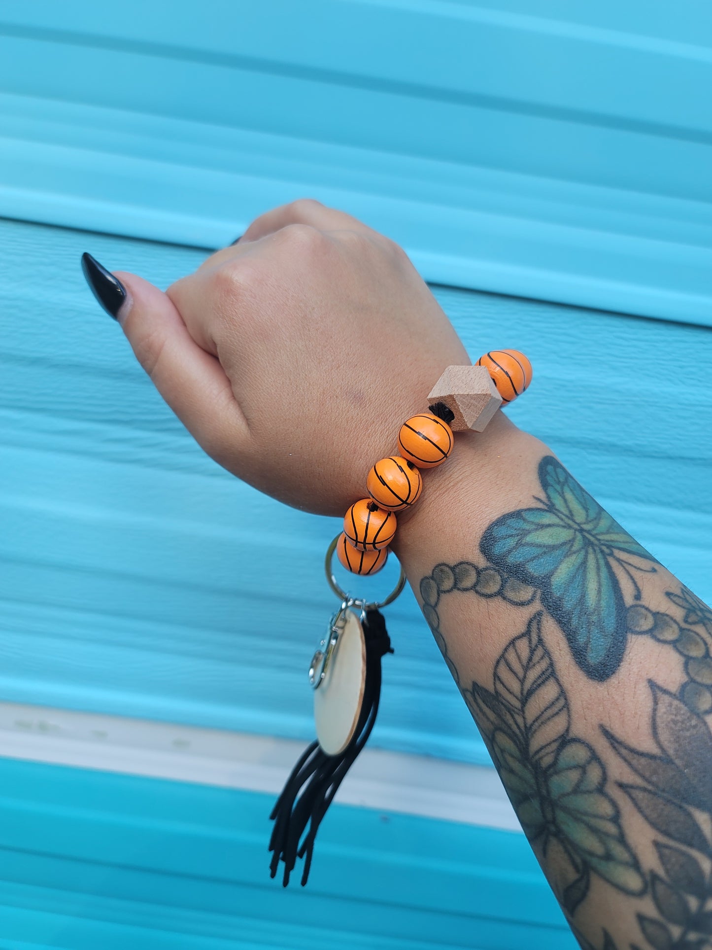 Basketball Keychain Wristlet