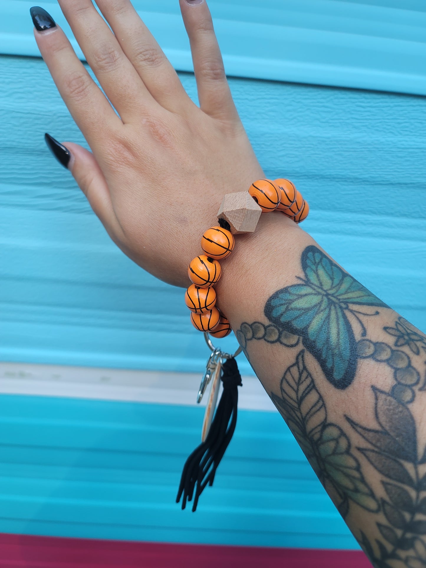 Basketball Keychain Wristlet