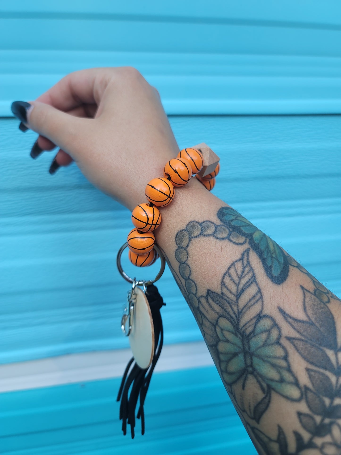 Basketball Keychain Wristlet