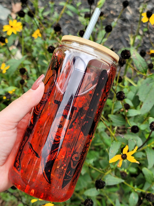 Horror Characters Blood Snow Globe Tumbler