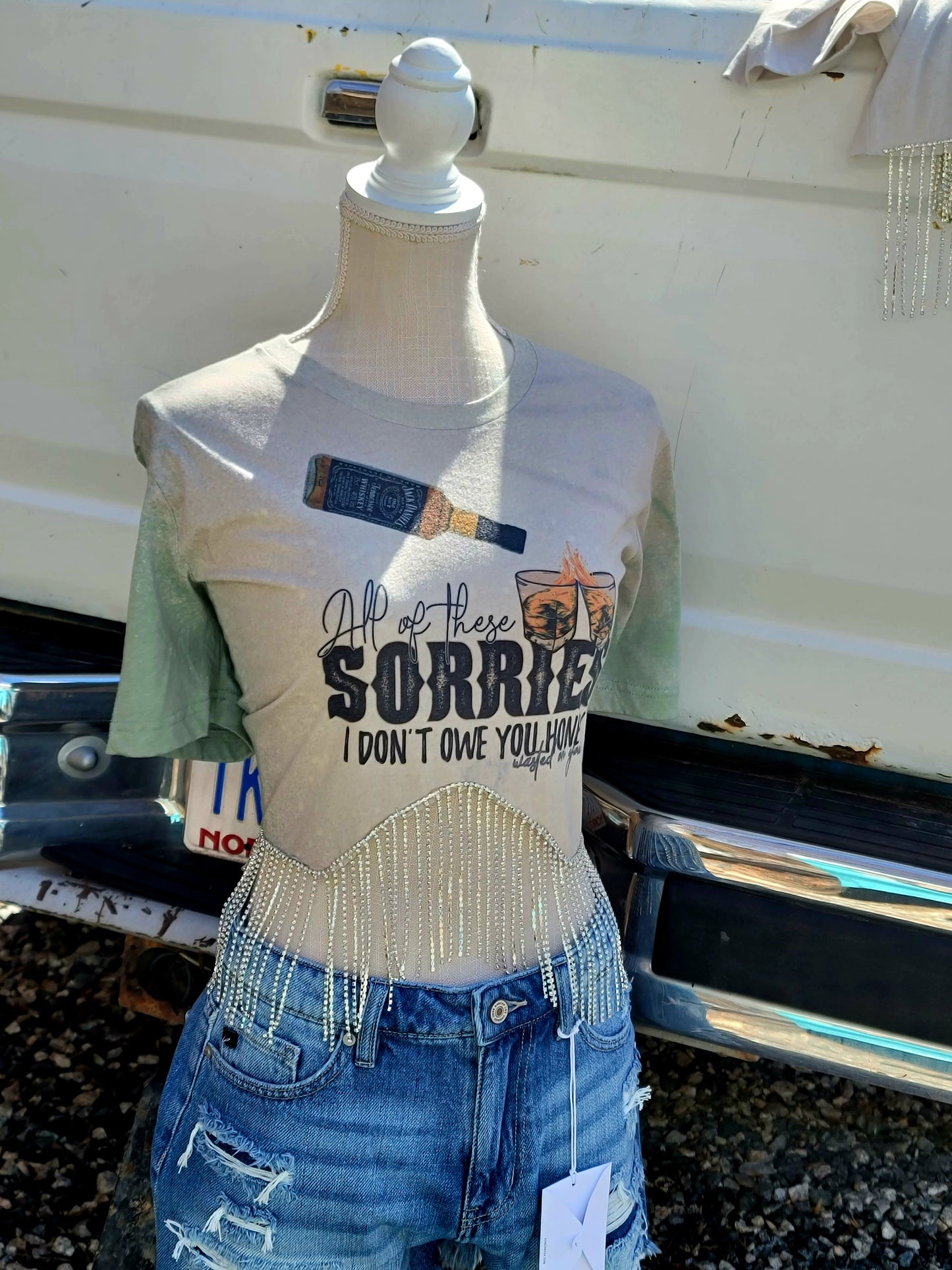 Sorries Rhinestone Tee