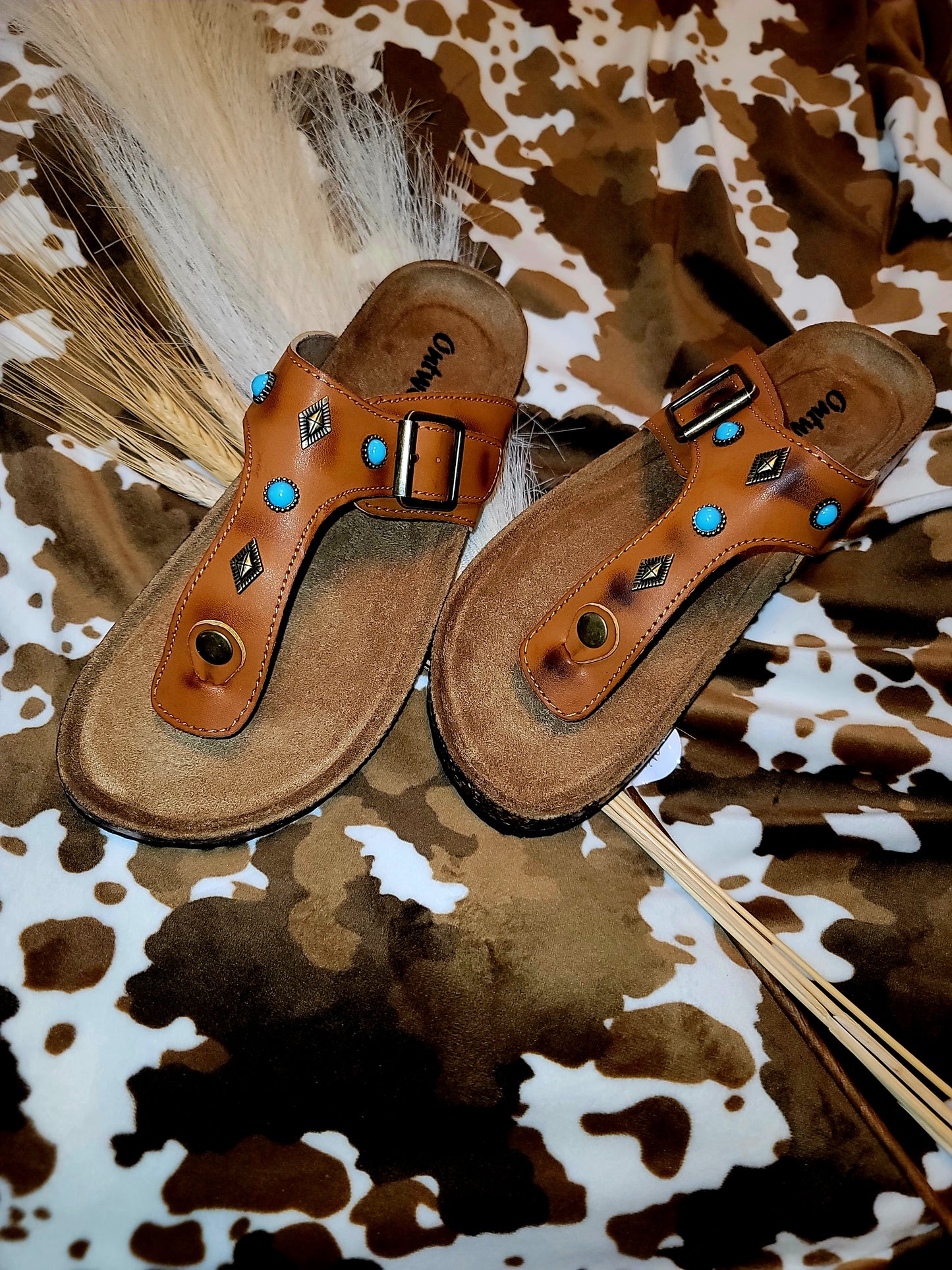 Western Turquoise Sandal