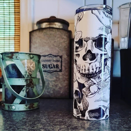 Skull Halloween Tumbler