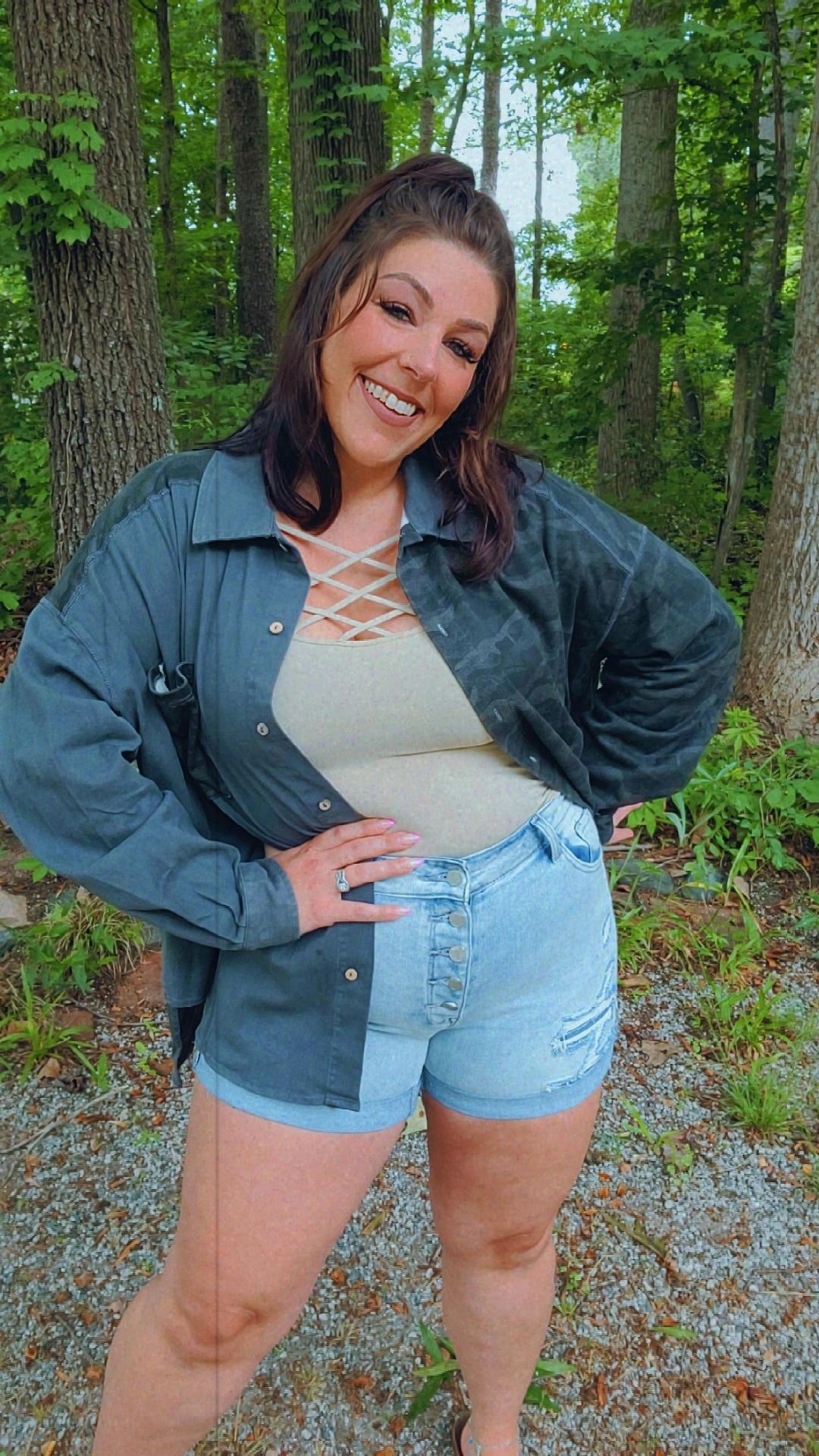 Stephanie High Rise Shorts