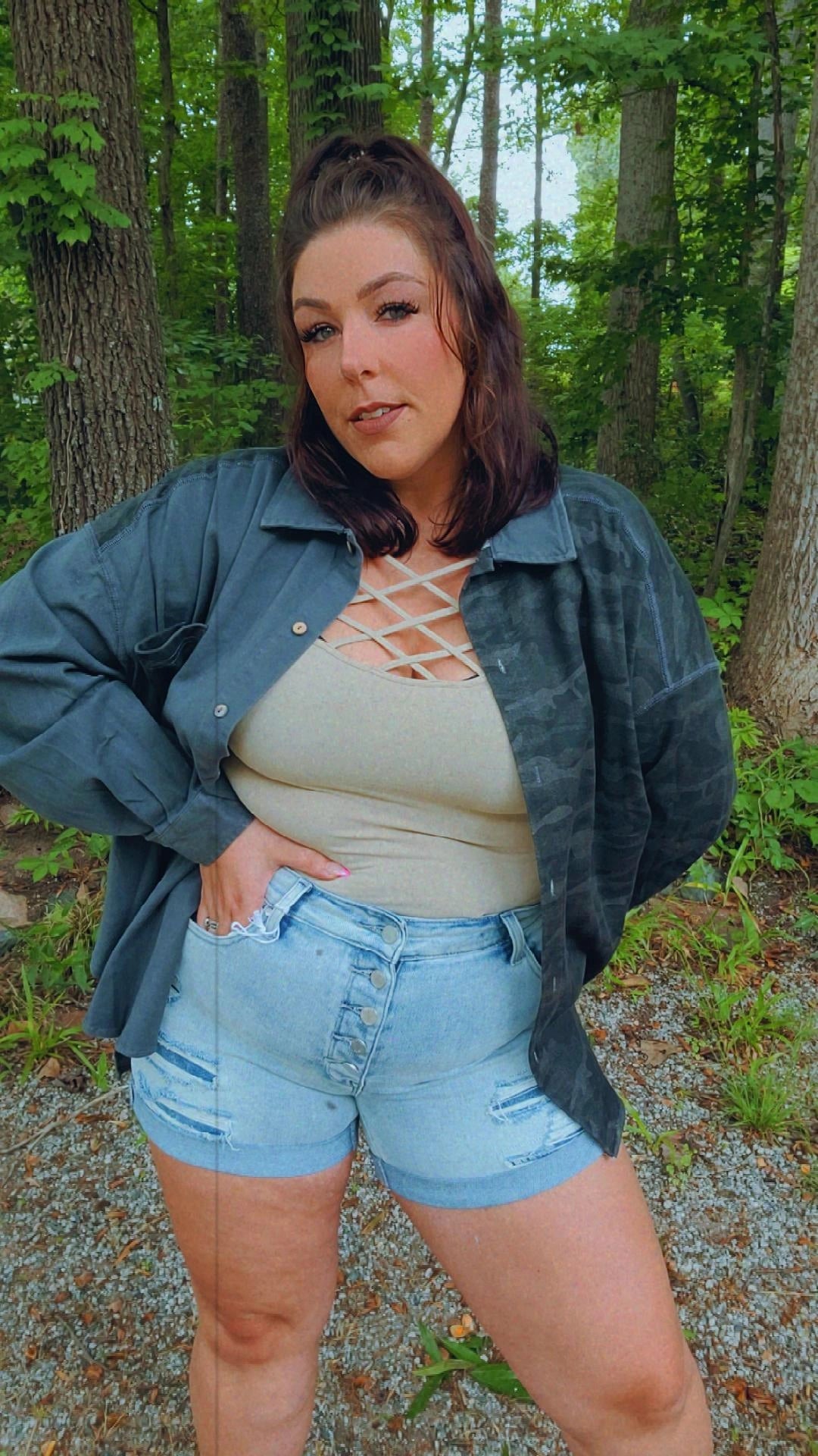 Stephanie High Rise Shorts