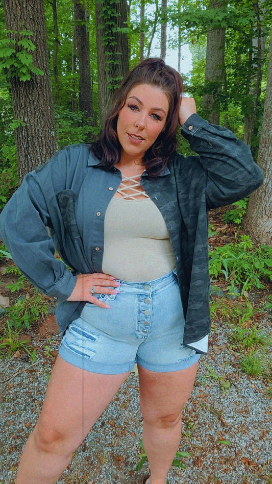 Stephanie High Rise Shorts