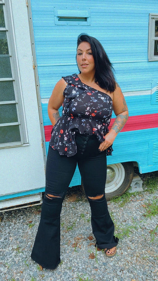 Kayla High Rise Flare