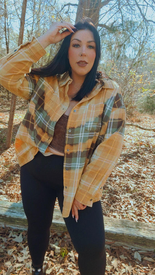Color Me Green Flannel