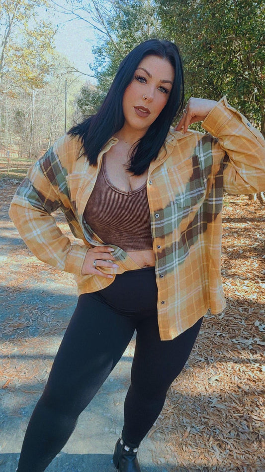 Color Me Green Flannel