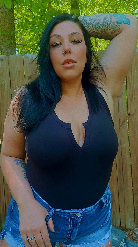 Black Basic Bodysuit