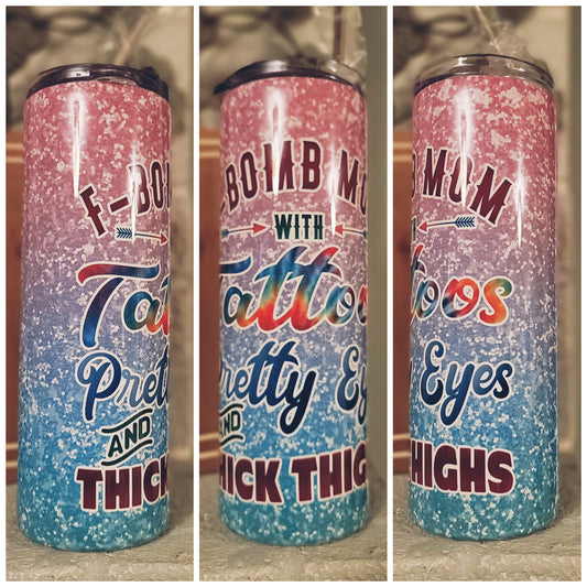 Tattoo Skinny Tumbler