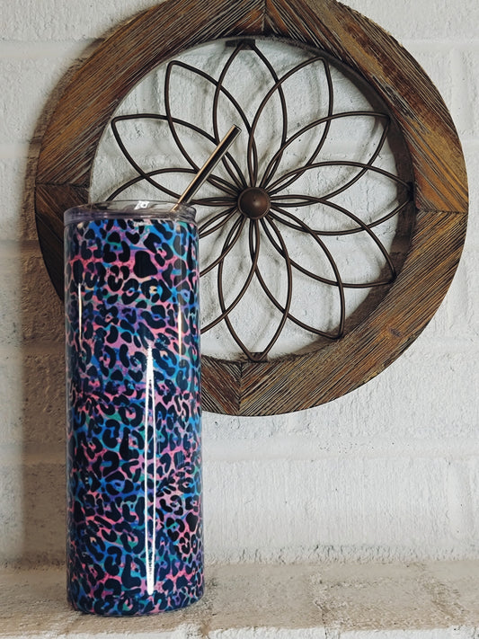 Cheetah Skinny Tumbler