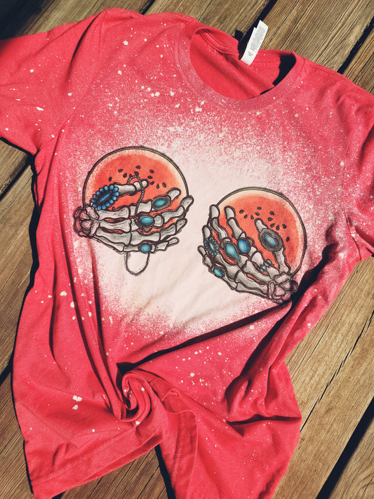 Watermelon Skull Tee