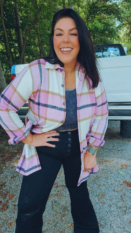 Wednesday We Wear Pink Flannel