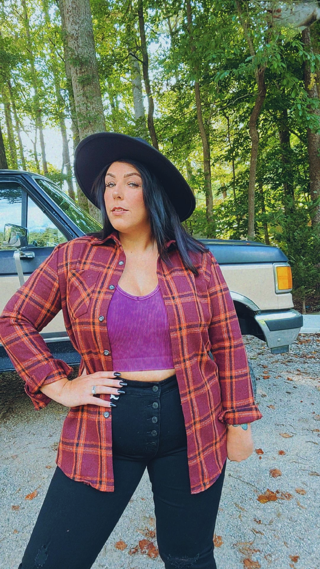 Falling Just For you Flannel
