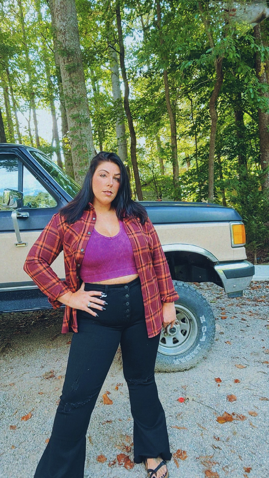 Falling Just For you Flannel