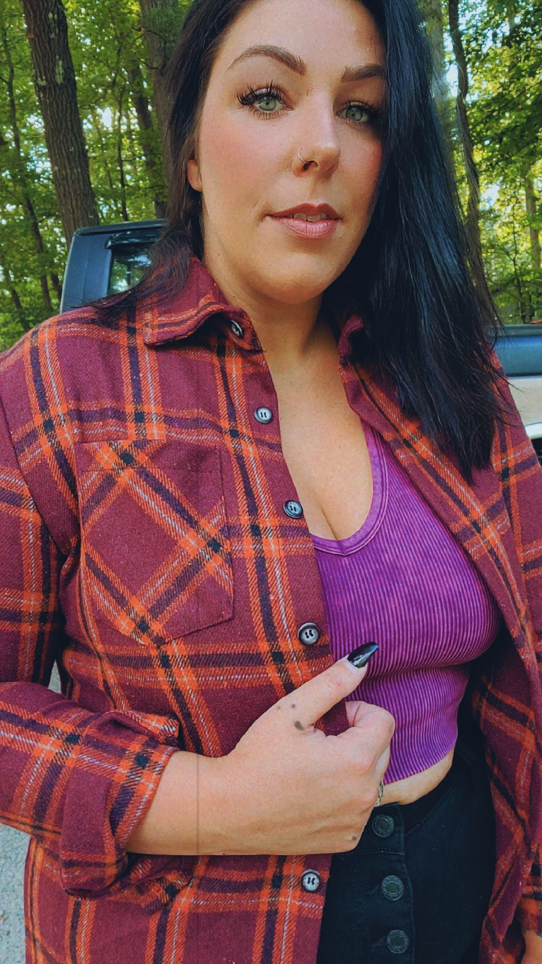 Falling Just For you Flannel