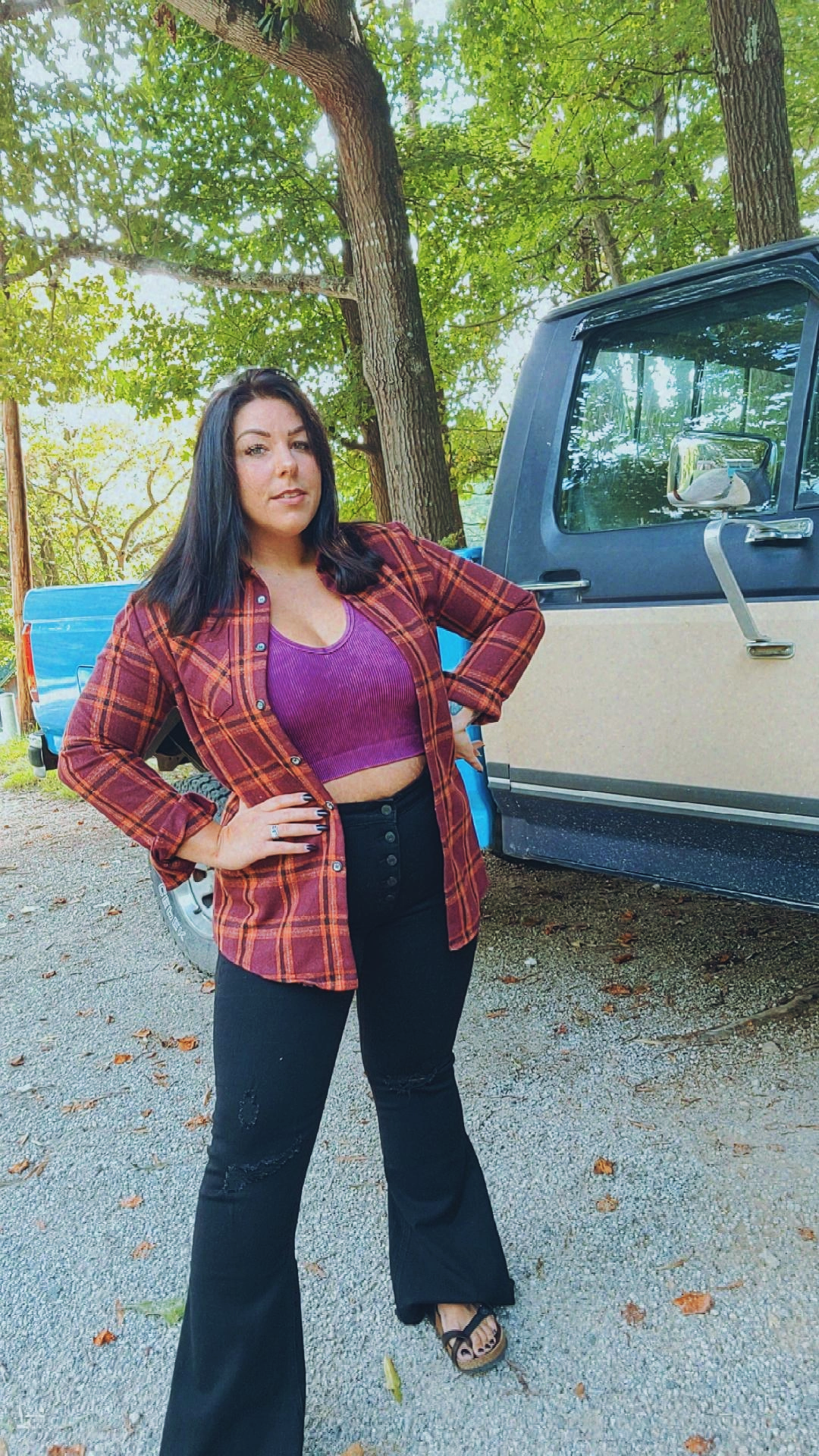 Falling Just For you Flannel