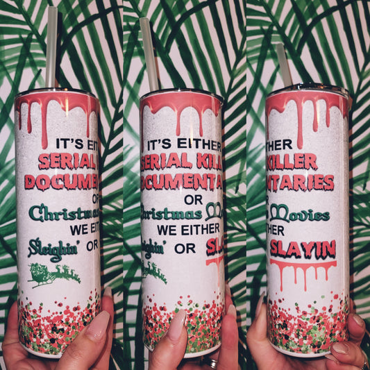 Funny Christmas Skinny Tumbler