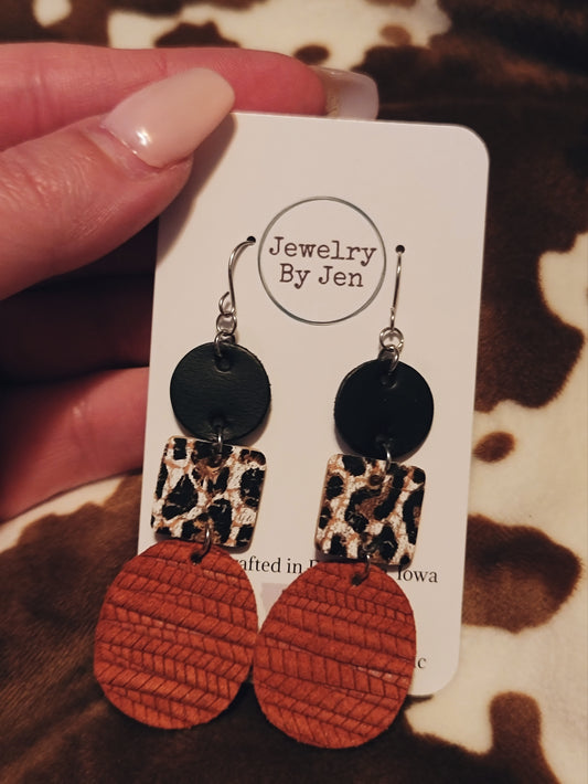 Cheetah Print Earrings