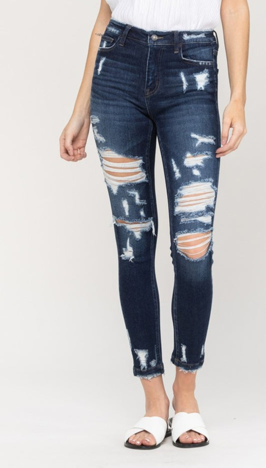 All The Distress Skinny Jean