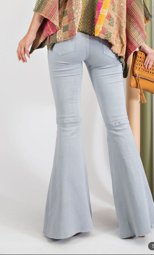 Snow White Boho Flare Jean