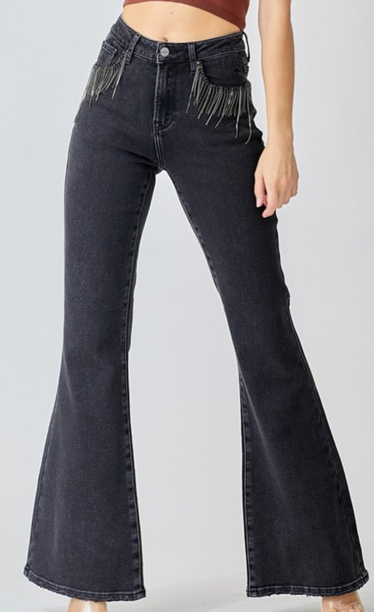 Nashville Rhinestone Flare Jeans
