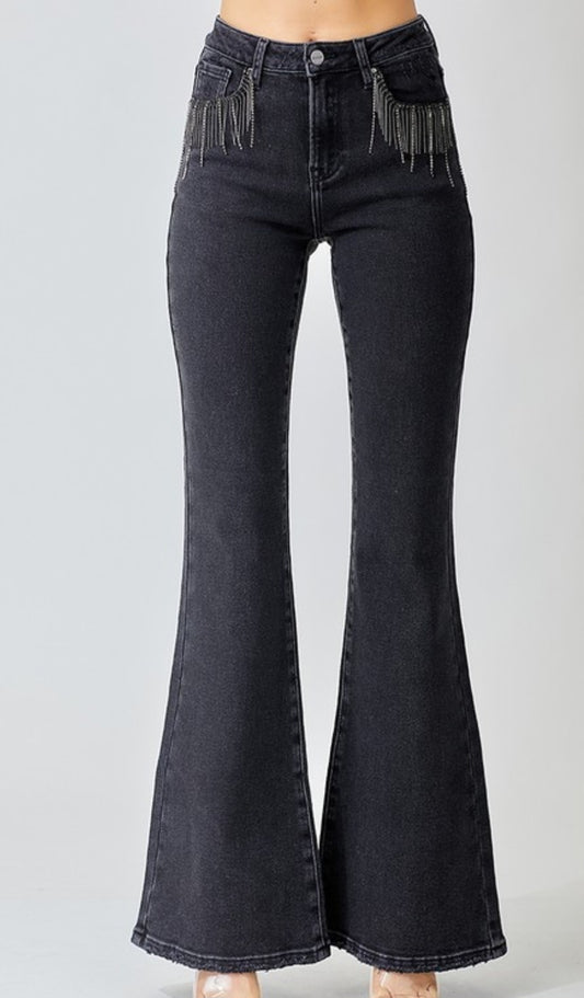 Nashville Rhinestone Flare Jeans
