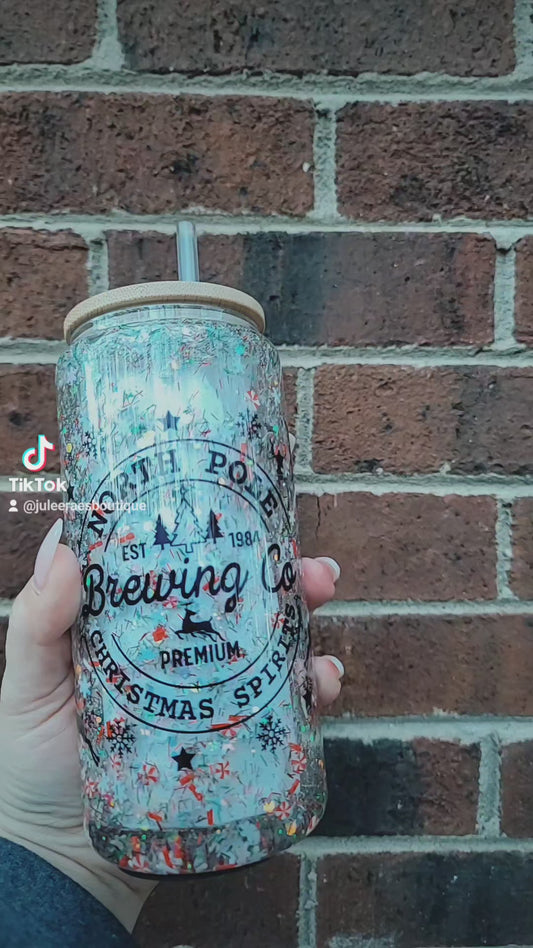 Reindeer Snow Globe Tumbler